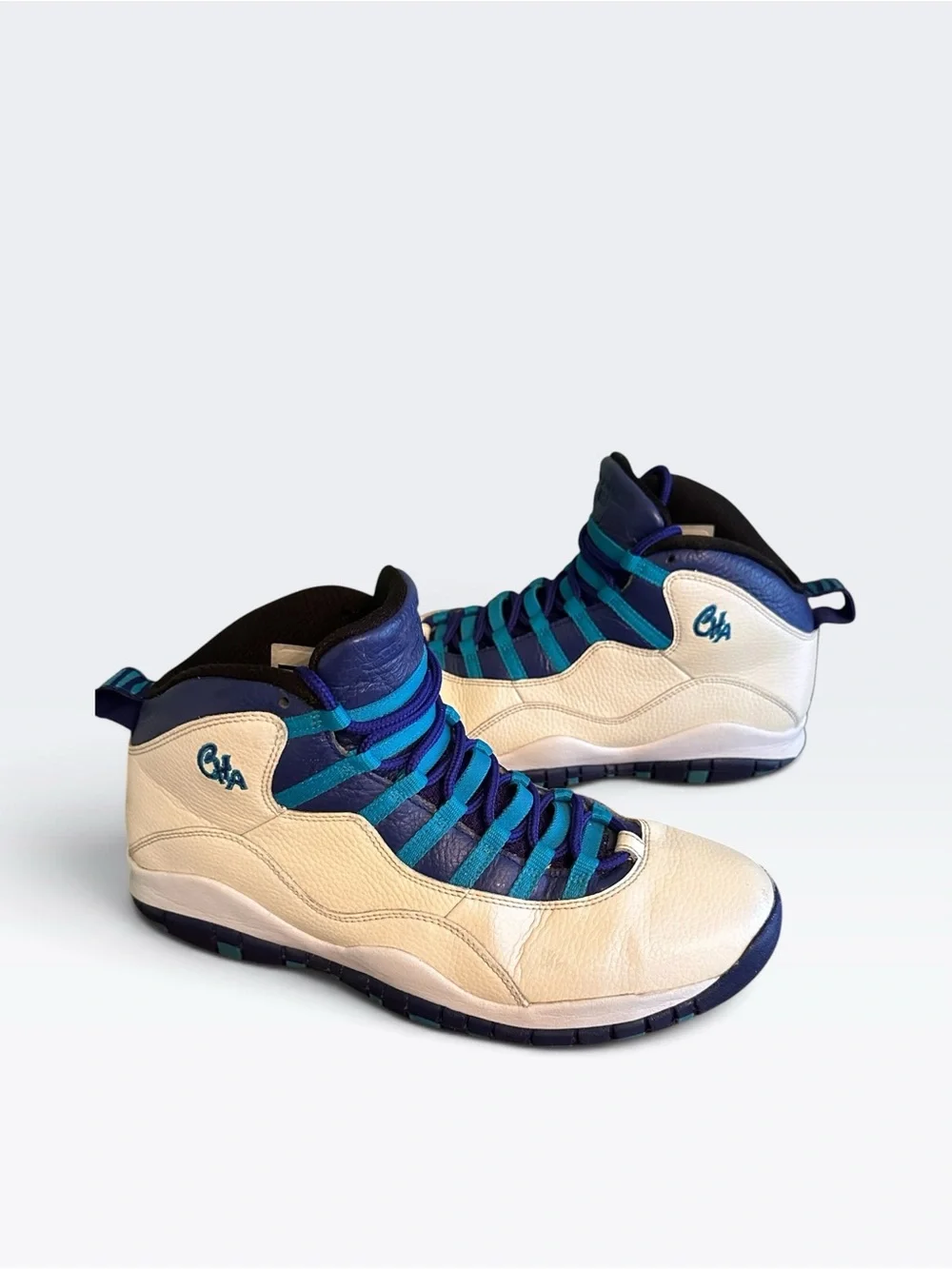 Air Jordan 10 Retro 'Charlotte' (2016) High-Top Sneakers| Size 11.5